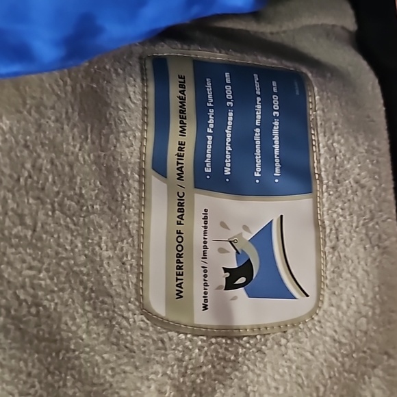 C Columbia 2 Piece Snow Suit Boy's infant Fleece Lined Blue Size 6 Months - Picture 7 of 7